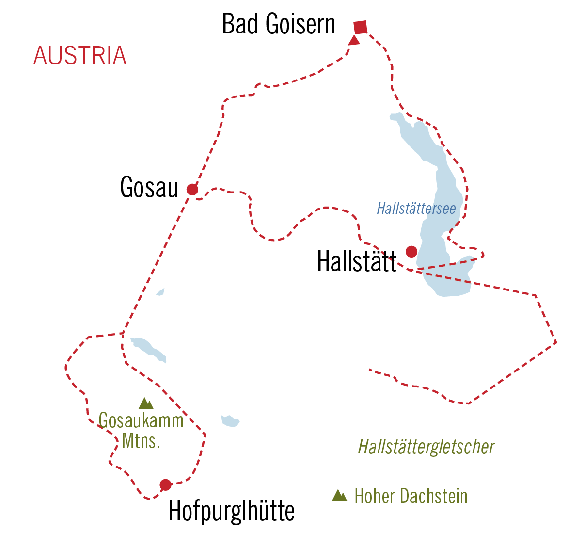 Austria Trip Map